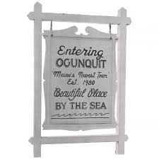 Historic entering Ogunquit sign