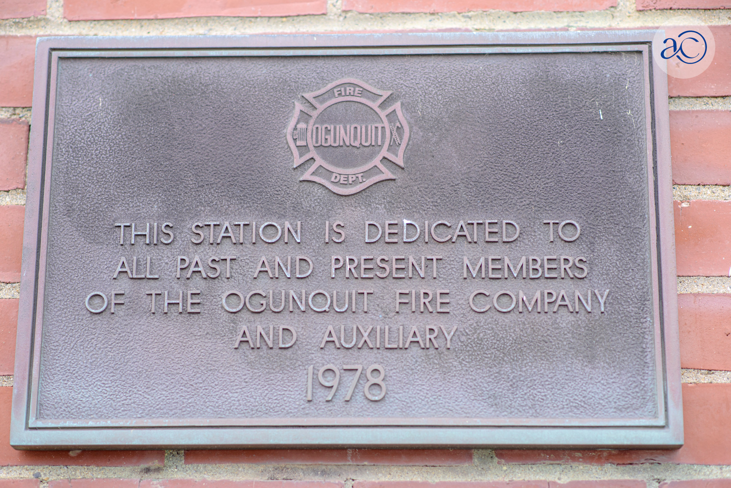 Firestation Dedication Plaque