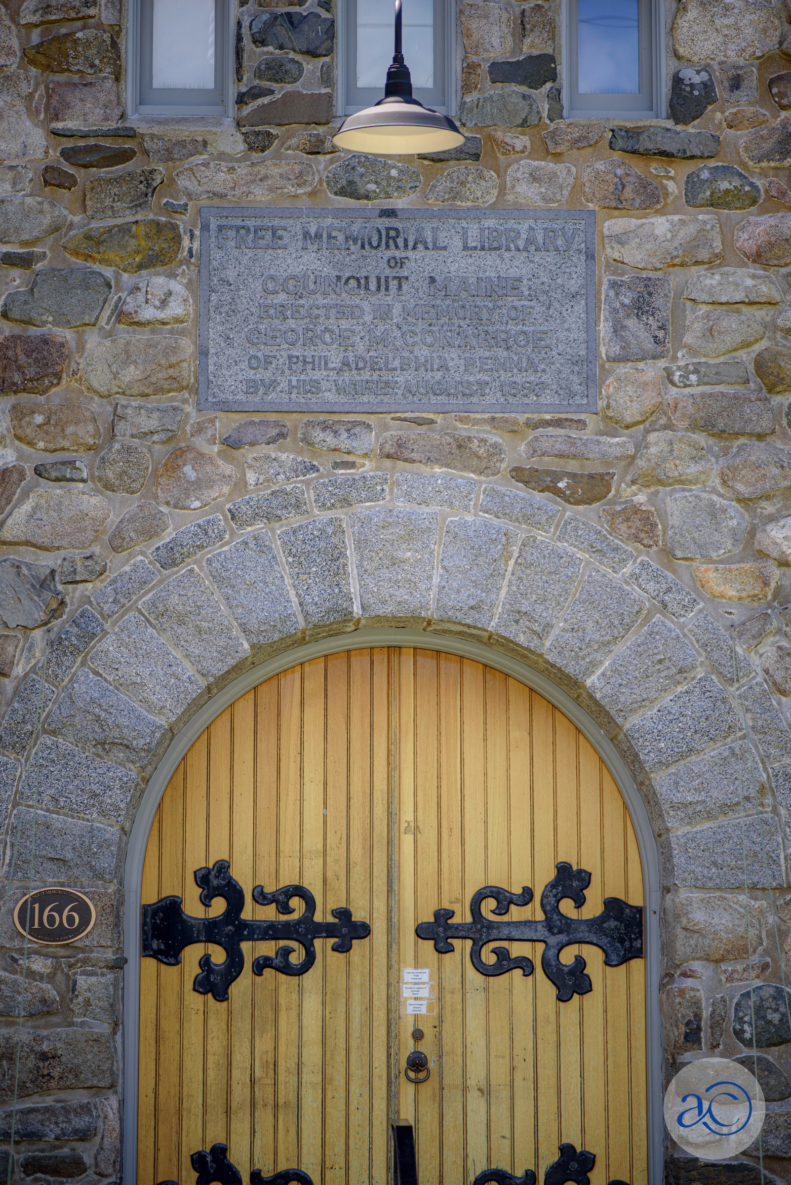 Ogunquit Memorial Library Entrance Stone