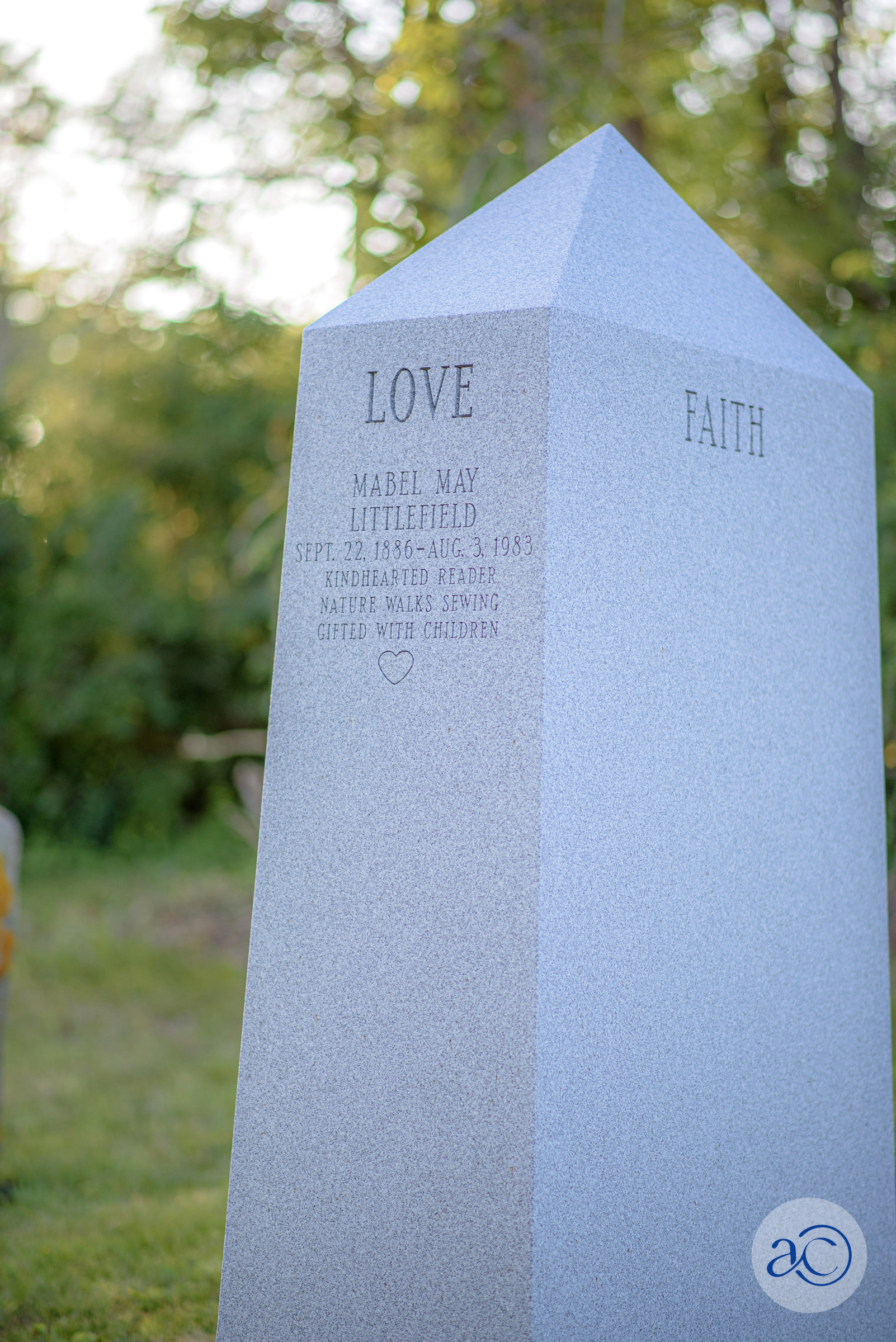 Mabel May Littlefield Gravestone