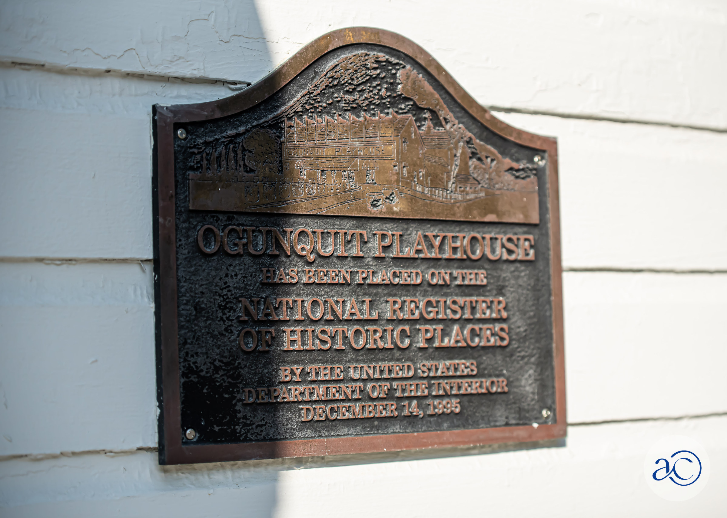 Ogunquit Playhouse National Register of Historic Places plaque