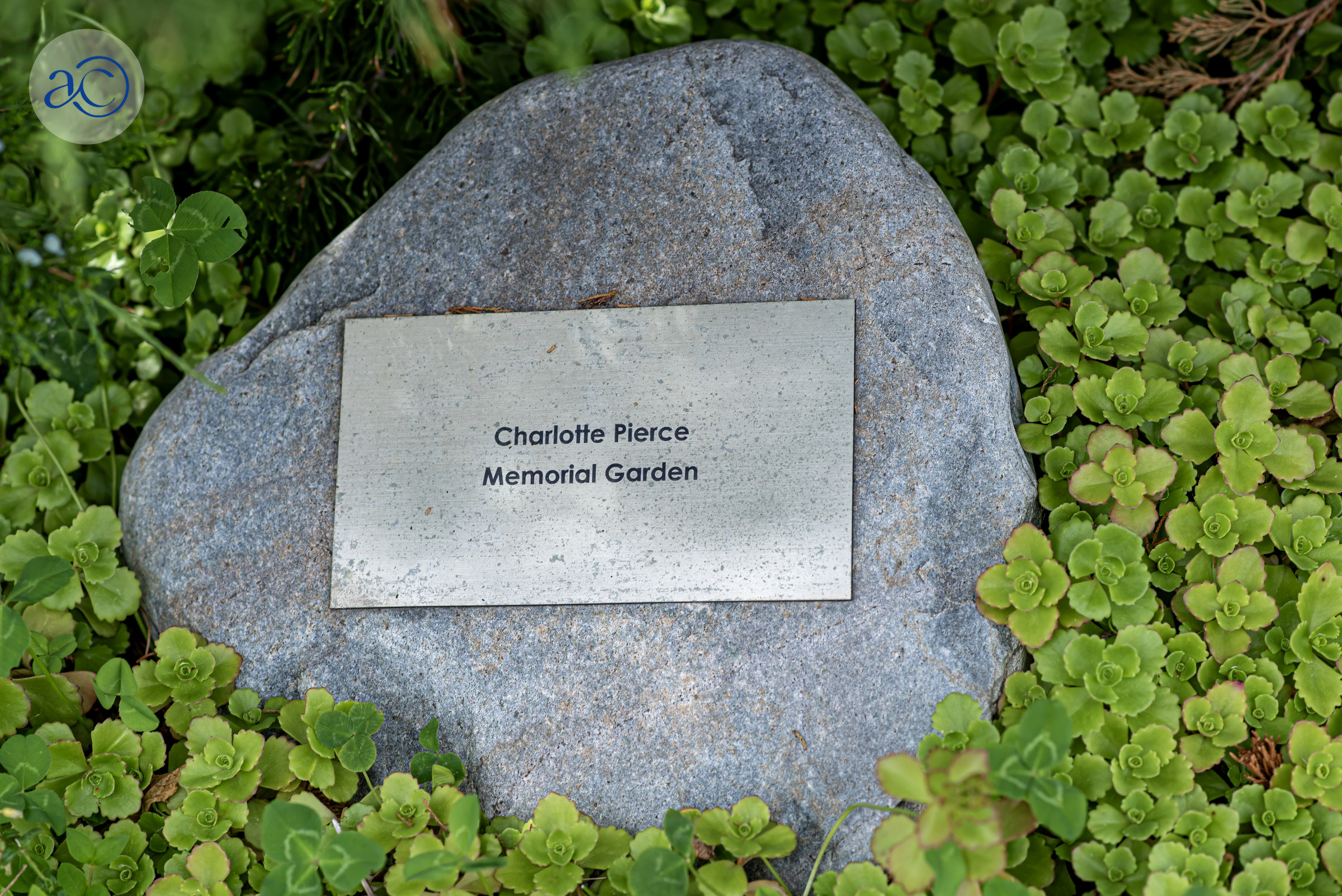 Charlotte Pierce Memorial Garden Plaque