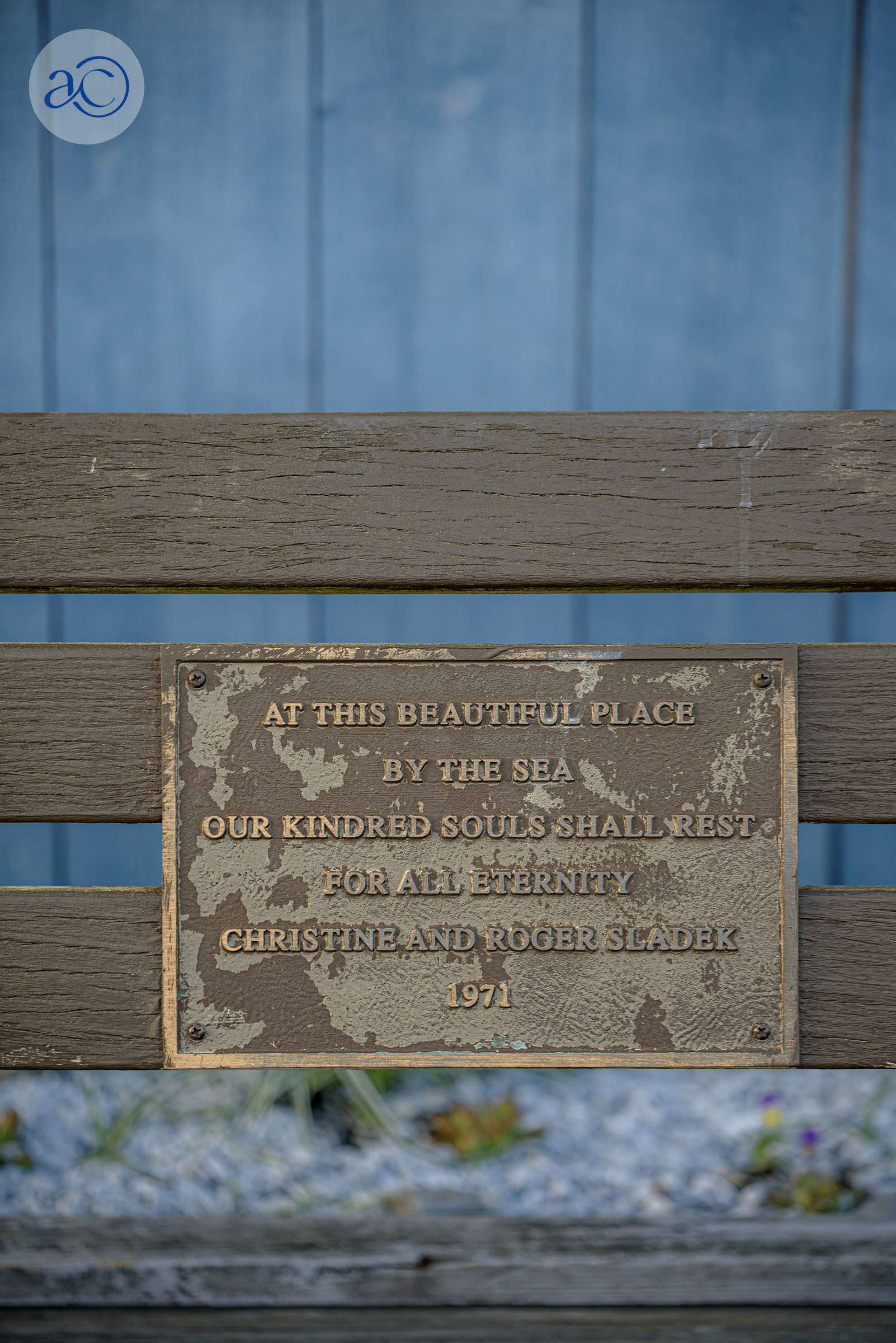 Christine & Roger Sladek Bench Plaque