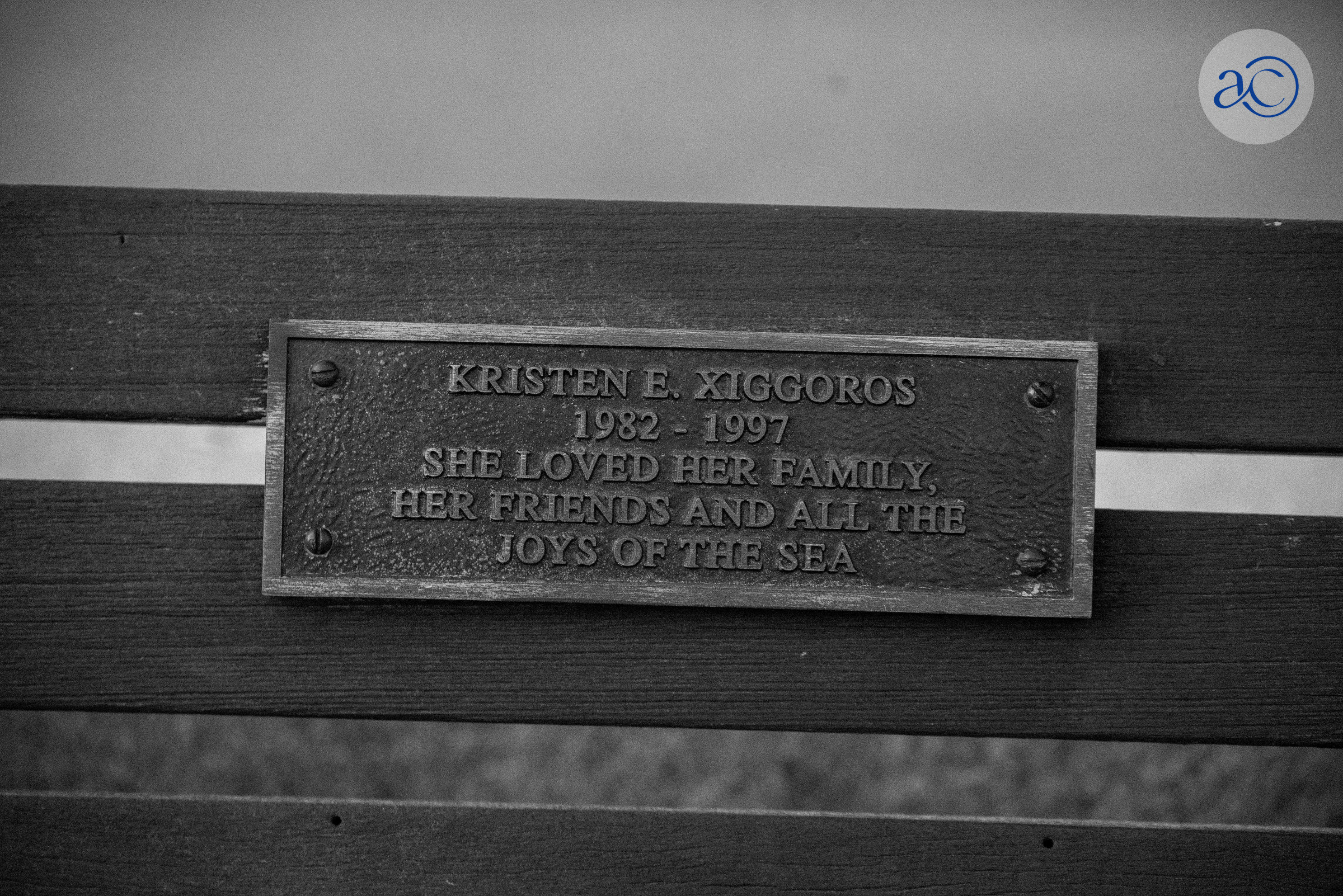 Kristen E. Xiggoros bench plaque