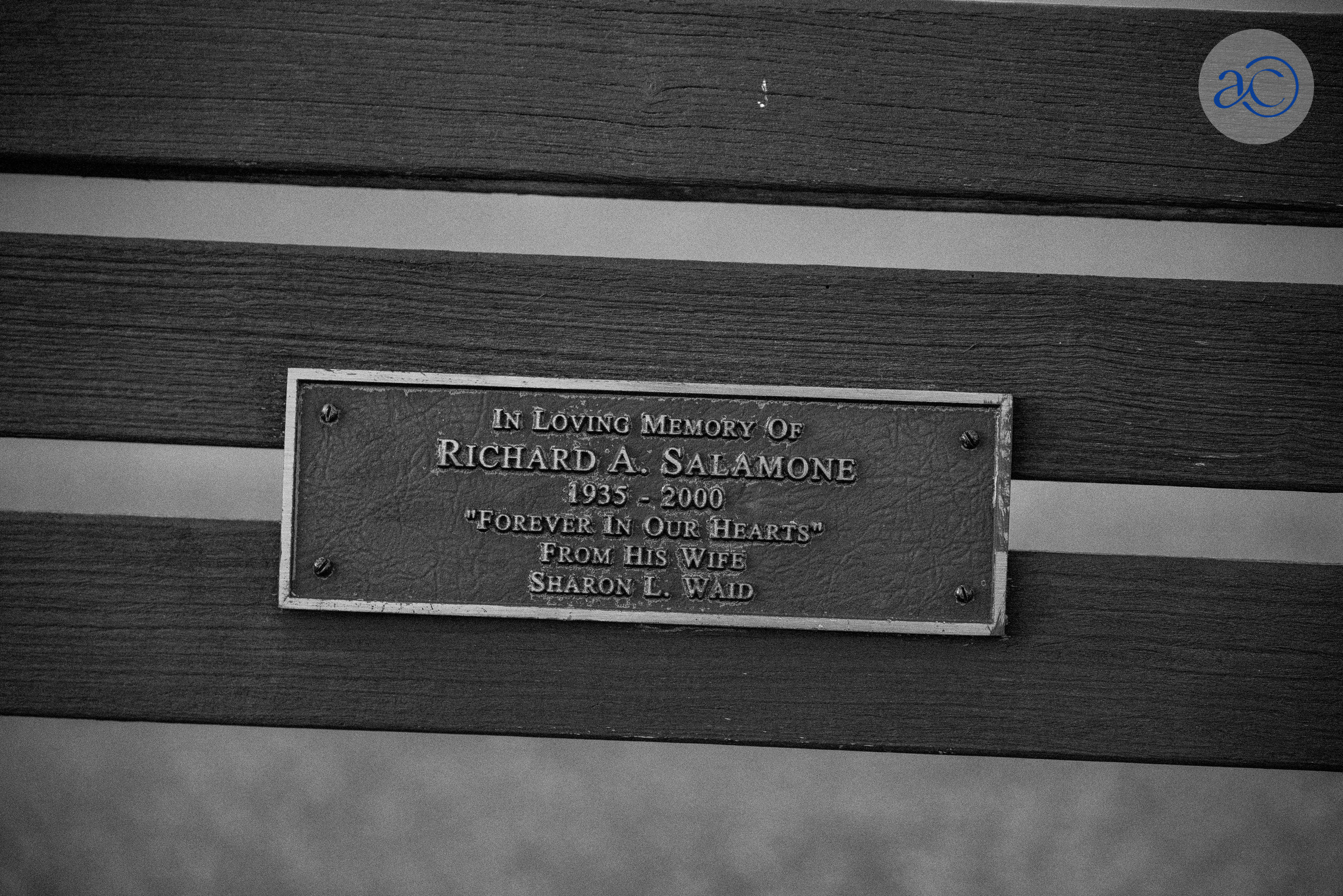 Richard A. Salamone bench plaque