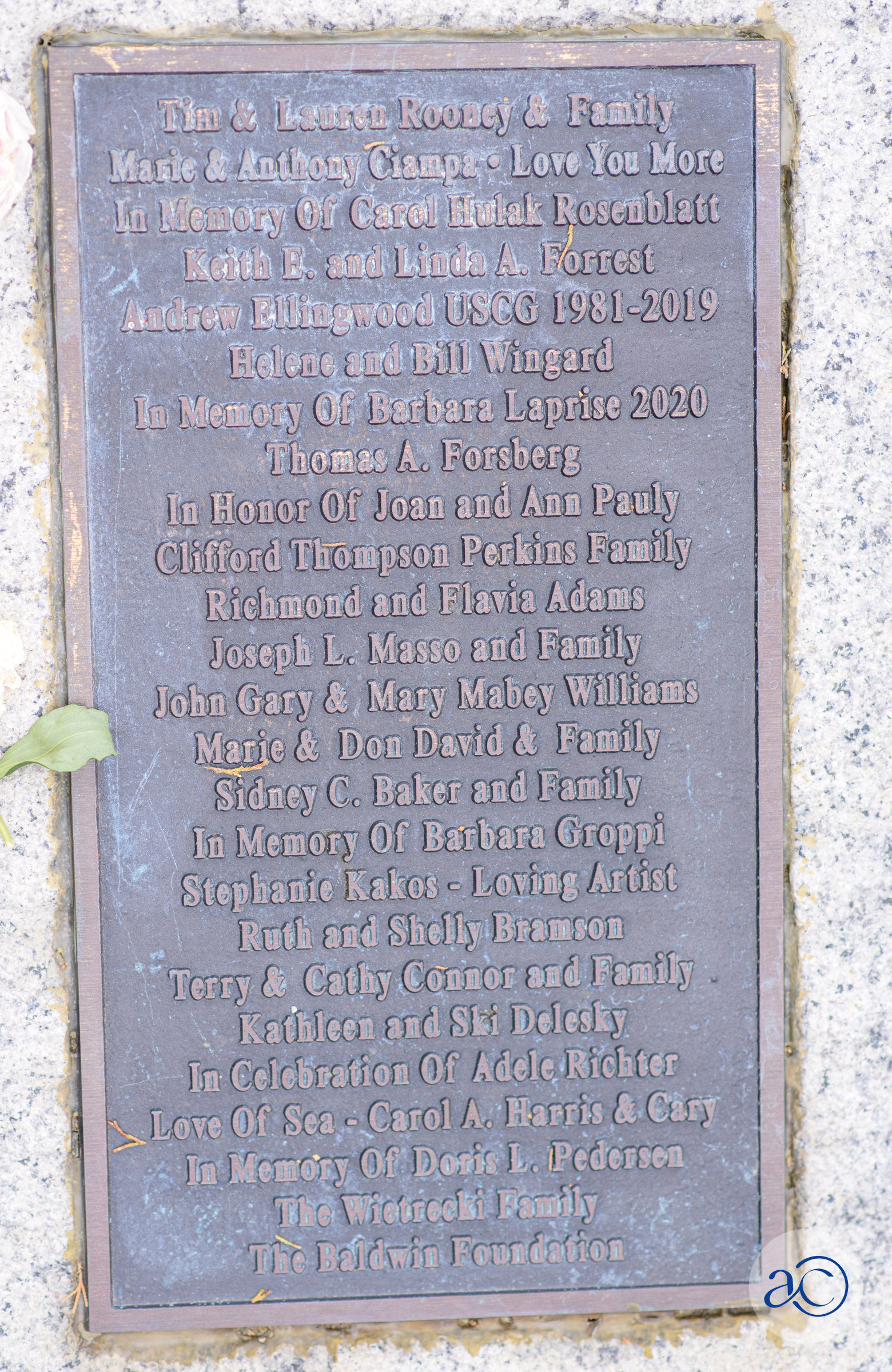 Serenity Point Plaque No. ?