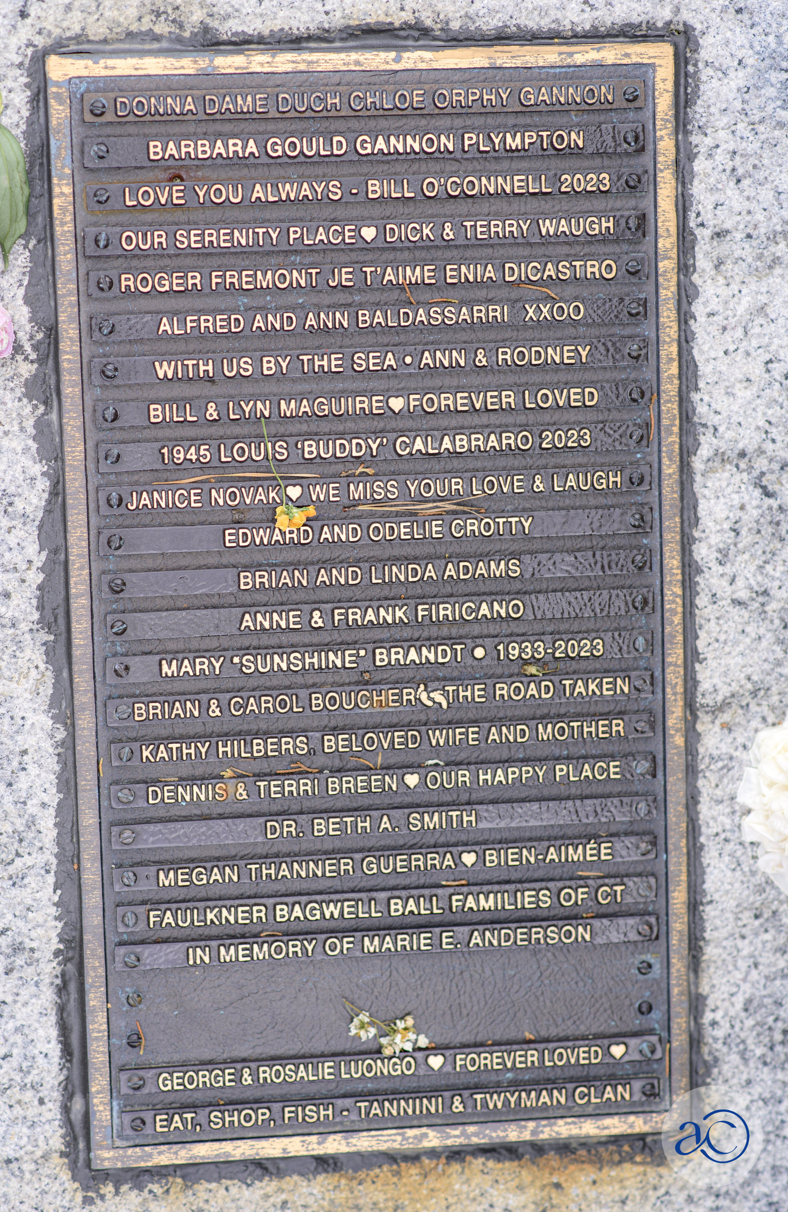 Serenity Point Plaque No. ?